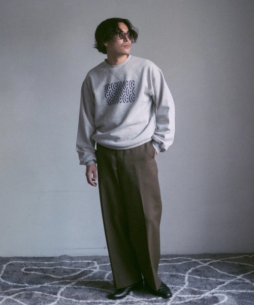 2/9号室（かおこ&ひろと） - オーバーサイズプリントスウェット (和