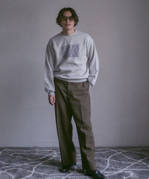 お山田】Inter factory カイチ スウェット グレー お山田】Inter