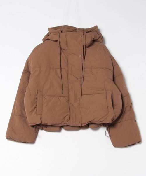 frunco(フランコ)の「【ZOZO限定】フード付き中綿ブルゾン(ダウンジャケット/コート・レディース・ホワイト/ブラック/グレー/ブラウン・MEDIUM)」の9枚目の写真