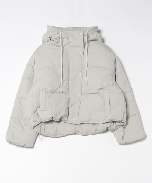 frunco(フランコ)の「【ZOZO限定】フード付き中綿ブルゾン(ダウンジャケット/コート・レディース・ホワイト/ブラック/グレー/ブラウン・MEDIUM)」の8枚目の写真