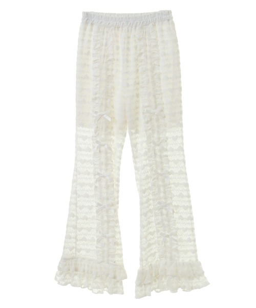 Candy Stripper（キャンディストリッパー）の「LOVE ME FLARE パンツ（その他パンツ・レディース・ブラック/オフホワイト・FREE）」の18枚目の写真