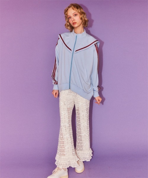 Candy Stripper（キャンディストリッパー）の「LOVE ME FLARE パンツ（その他パンツ・レディース・ブラック/オフホワイト・FREE）」の3枚目の写真