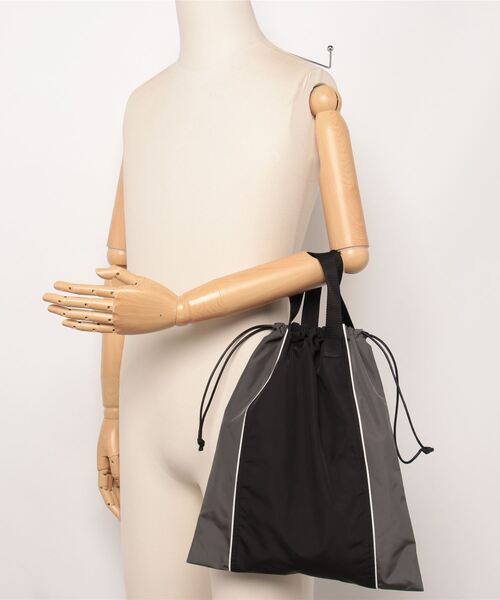 セール】REFLECT PIPING TRACK STRING BAG（トートバッグ