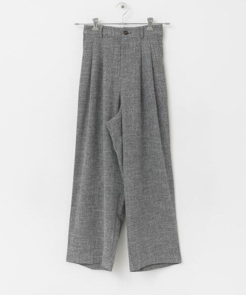 ITEMS URBANRESEARCH(アイテムズ アーバンリサーチ)の「ツイードライクワイドパンツ(その他パンツ・レディース・ブラック・FREE)」の9枚目の写真