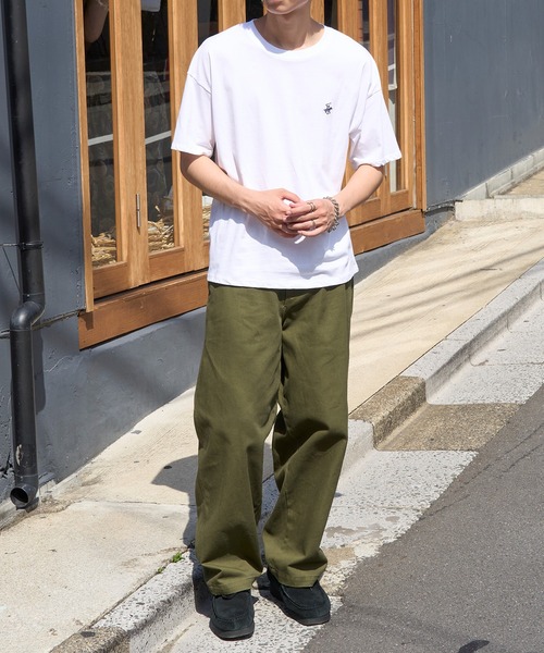 BEVERLY HILLS POLO CLUB（ビバリーヒルズポロクラブ）の「【BEVERLY HILLS POLO CLUB】Classical pony logo tee クラシカルポニー刺繍Tシャツ（Tシャツ/カットソー・レディース・ホワイト/グリーン/ネイビー/グレイッシュベージュ/ワイン/ブラック/グレー・M/L）」の9枚目の写真