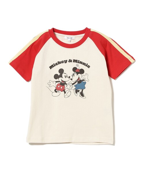 B:MING by BEAMS（ビーミングバイビームス）の「Disney /  MICKEY ＆ MINNIE / ラグラン プリント Tシャツ 2025SS（90～150cm）（Tシャツ/カットソー・キッズ・レッド/ネイビー・120/110/100/90/150/140/130）」の7枚目の写真