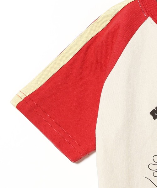 B:MING by BEAMS（ビーミングバイビームス）の「Disney /  MICKEY ＆ MINNIE / ラグラン プリント Tシャツ 2025SS（90～150cm）（Tシャツ/カットソー・キッズ・レッド/ネイビー・120/110/100/90/150/140/130）」の9枚目の写真