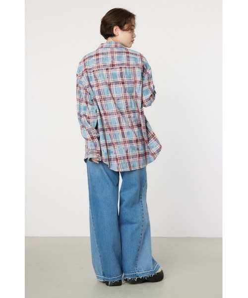 RODEO CROWNS WIDE BOWL（ロデオクラウンズワイドボウル）の「ヴィンテージチェックシャツ（シャツ/ブラウス・レディース・ピンク系その他/グリーン系その他/ブルー系その他・FREE）」の8枚目の写真