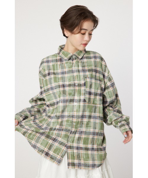 RODEO CROWNS WIDE BOWL（ロデオクラウンズワイドボウル）の「ヴィンテージチェックシャツ（シャツ/ブラウス・レディース・ピンク系その他/グリーン系その他/ブルー系その他・FREE）」の10枚目の写真