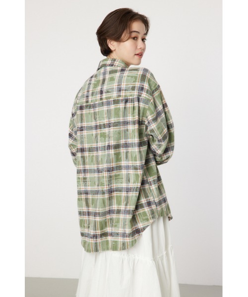 RODEO CROWNS WIDE BOWL（ロデオクラウンズワイドボウル）の「ヴィンテージチェックシャツ（シャツ/ブラウス・レディース・ピンク系その他/グリーン系その他/ブルー系その他・FREE）」の12枚目の写真