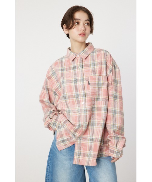 RODEO CROWNS WIDE BOWL（ロデオクラウンズワイドボウル）の「ヴィンテージチェックシャツ（シャツ/ブラウス・レディース・ピンク系その他/グリーン系その他/ブルー系その他・FREE）」の15枚目の写真