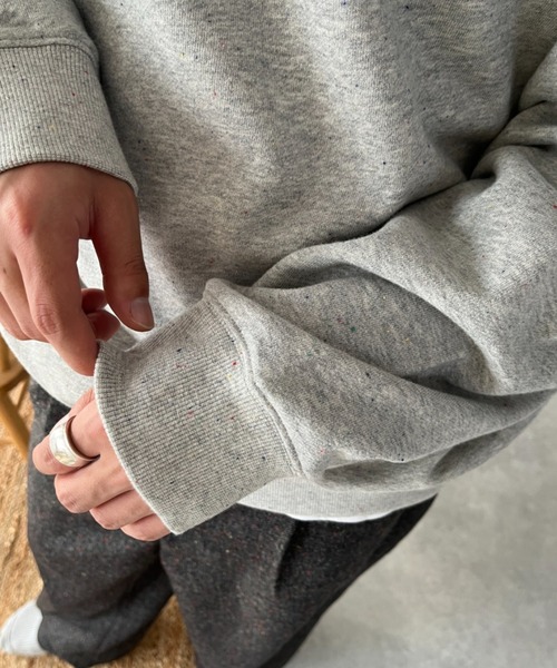 BROKEN BASE(ブロークンベース)の「ネップ裏毛BBロゴスウェット(スウェット・メンズ・グレー系/アイボリー・LARGE/MEDIUM)」の20枚目の写真