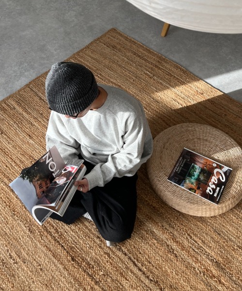 BROKEN BASE(ブロークンベース)の「ネップ裏毛BBロゴスウェット(スウェット・メンズ・グレー系/アイボリー・LARGE/MEDIUM)」の9枚目の写真