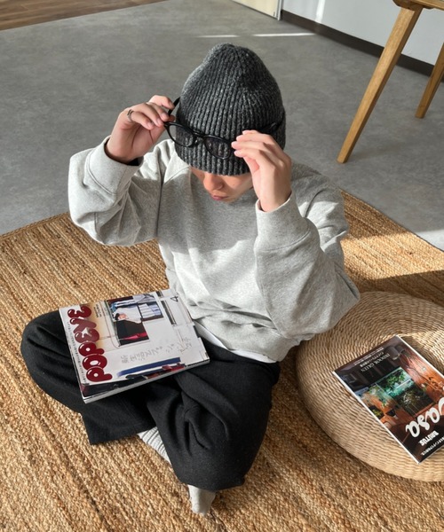 BROKEN BASE(ブロークンベース)の「ネップ裏毛BBロゴスウェット(スウェット・メンズ・グレー系/アイボリー・LARGE/MEDIUM)」の5枚目の写真