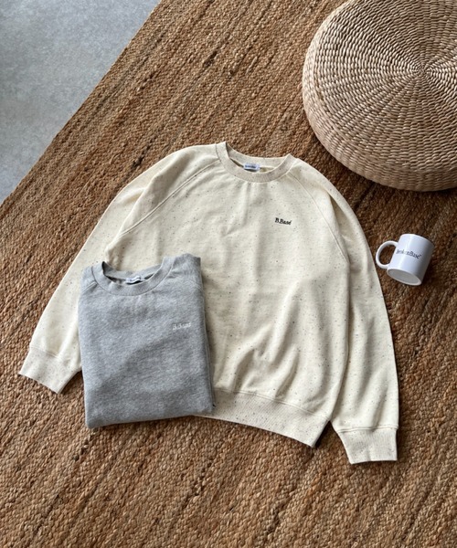 BROKEN BASE(ブロークンベース)の「ネップ裏毛BBロゴスウェット(スウェット・メンズ・グレー系/アイボリー・LARGE/MEDIUM)」の21枚目の写真