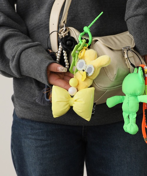 ROOPTOKYO（ループトウキョウ）の「Puffer ribbon key ring / カラービーズ付きクッションリボン キーホルダー 夏物 夏服（キーホルダー・レディース・ピンク/パープル/イエロー/アイボリー/ブラック・FREE）」の17枚目の写真