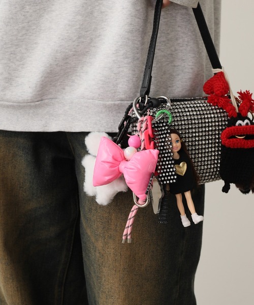 ROOPTOKYO（ループトウキョウ）の「Puffer ribbon key ring / カラービーズ付きクッションリボン キーホルダー 夏物 夏服（キーホルダー・レディース・ピンク/パープル/イエロー/アイボリー/ブラック・FREE）」の18枚目の写真