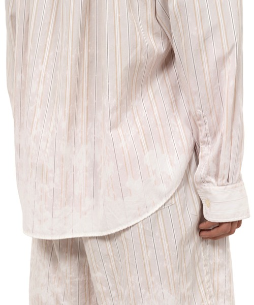 KAMIYA（カミヤ）の「Bleached Stripe L/S Shirt（シャツ/ブラウス・メンズ・ホワイト/ブラック/ブルー・S/M/L）」の18枚目の写真