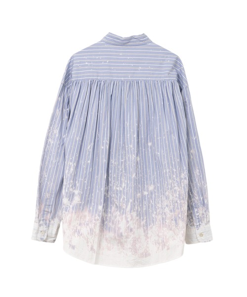 KAMIYA（カミヤ）の「Bleached Stripe L/S Shirt（シャツ/ブラウス・メンズ・ホワイト/ブラック/ブルー・S/M/L）」の11枚目の写真