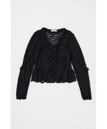 RUFFLE DETAIL LACE トップス