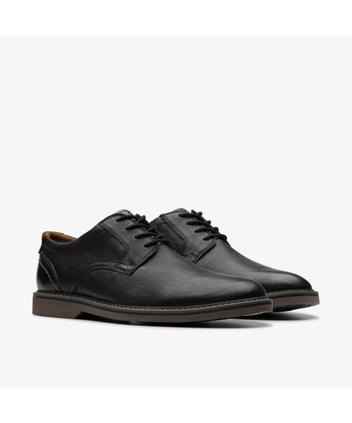 Clarks〈クラークス〉 本革　レザー　コンフォートフラットシューズ　ブラック Clarks〈クラークス〉 本革 レザー コンフォートフラット
