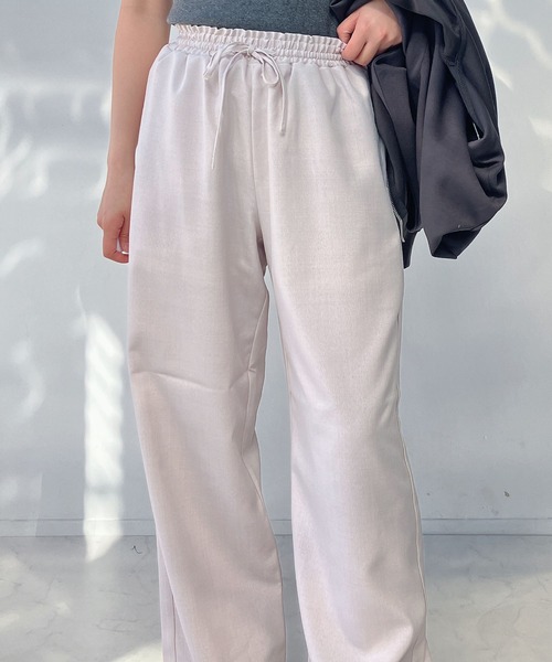 AS KNOW AS plus（アズノゥアズプラス）の「●ワイドイージーパンツ　セットアップ可能（その他パンツ・レディース・チャコールグレー/ブラック/ナチュラル・FREE）」の11枚目の写真