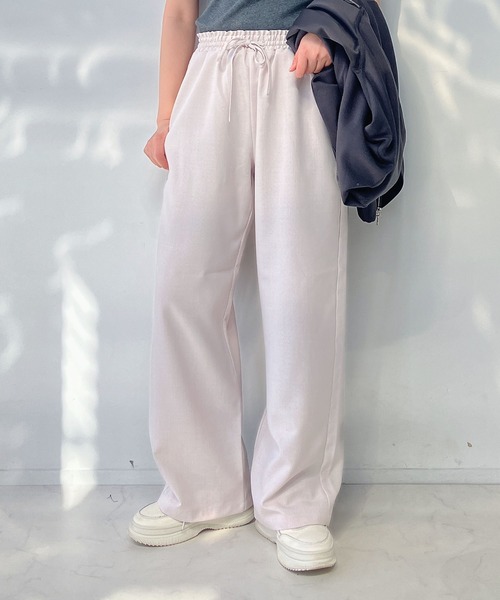 AS KNOW AS plus（アズノゥアズプラス）の「●ワイドイージーパンツ　セットアップ可能（その他パンツ・レディース・チャコールグレー/ブラック/ナチュラル・FREE）」の14枚目の写真