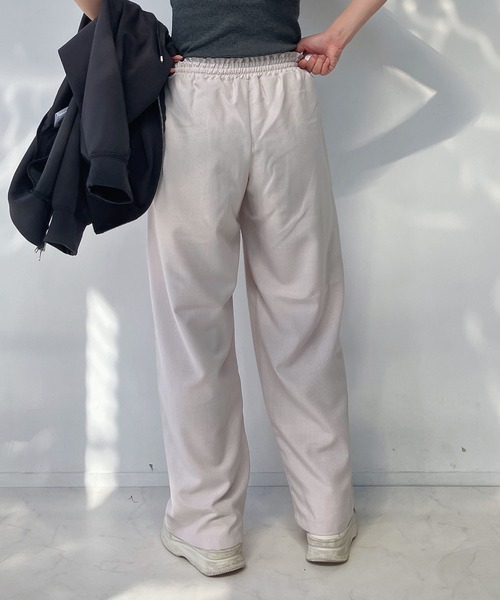 AS KNOW AS plus（アズノゥアズプラス）の「●ワイドイージーパンツ　セットアップ可能（その他パンツ・レディース・チャコールグレー/ブラック/ナチュラル・FREE）」の16枚目の写真