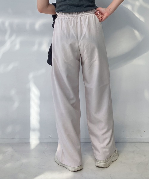 AS KNOW AS plus（アズノゥアズプラス）の「●ワイドイージーパンツ　セットアップ可能（その他パンツ・レディース・チャコールグレー/ブラック/ナチュラル・FREE）」の17枚目の写真