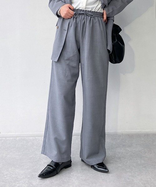 AS KNOW AS plus（アズノゥアズプラス）の「●ワイドイージーパンツ　セットアップ可能（その他パンツ・レディース・チャコールグレー/ブラック/ナチュラル・FREE）」の19枚目の写真