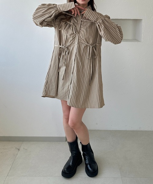 apres jour clair（アプレジュールクレア）の「【apres jour clair】アソートリボンチュニックシャツ【ZOZOTOWN限定アイテム】（チュニック・レディース・アイボリー/ベージュ系その他/ブルー系その他/ブラウン系その他・フリー/X-LARGE）」の13枚目の写真