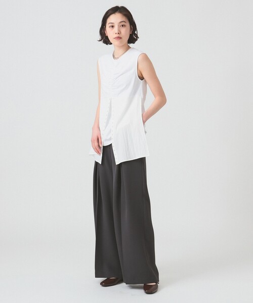 Ray BEAMS(レイビームス)の「RBS / リングドット スリット ノースリーブ(Tシャツ/カットソー・レディース・ホワイト/ブラック・ONE SIZE)」の20枚目の写真