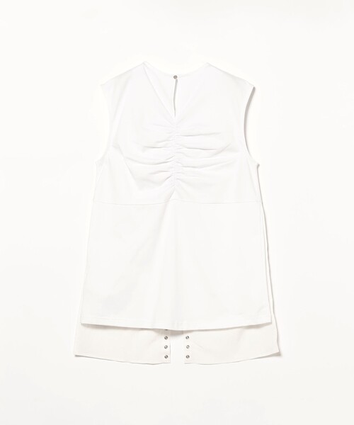 Ray BEAMS(レイビームス)の「RBS / リングドット スリット ノースリーブ(Tシャツ/カットソー・レディース・ホワイト/ブラック・ONE SIZE)」の8枚目の写真