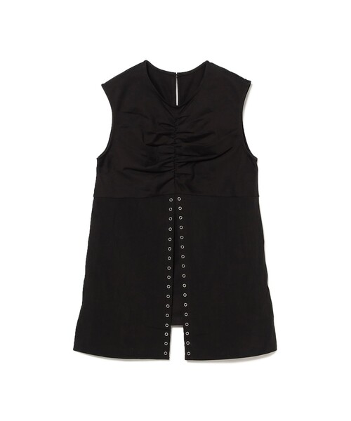 Ray BEAMS(レイビームス)の「RBS / リングドット スリット ノースリーブ(Tシャツ/カットソー・レディース・ホワイト/ブラック・ONE SIZE)」の22枚目の写真