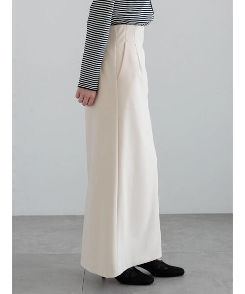 Te chichi(テチチ)の「【宮本茉由着用】ハイウエストロングナロースカート《2025spring catalog item》(スカート・レディース・ベージュ/サックスブルー/チャコールグレー・F)」の11枚目の写真