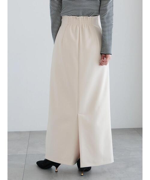 Te chichi(テチチ)の「【宮本茉由着用】ハイウエストロングナロースカート《2025spring catalog item》(スカート・レディース・ベージュ/サックスブルー/チャコールグレー・F)」の12枚目の写真