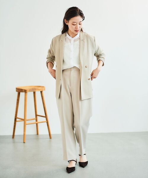 le.coeur blanc(ルクールブラン)の「ドットシアーギャザーブラウス(シャツ/ブラウス・レディース・オフホワイト/ブラック・38)」の12枚目の写真