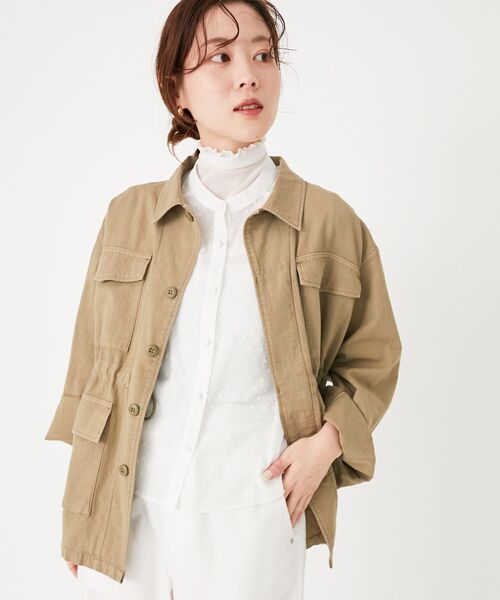 le.coeur blanc(ルクールブラン)の「ドットシアーギャザーブラウス(シャツ/ブラウス・レディース・オフホワイト/ブラック・38)」の13枚目の写真