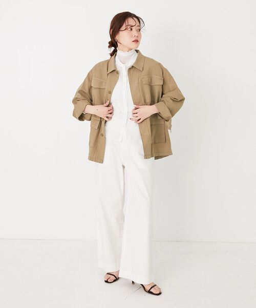le.coeur blanc(ルクールブラン)の「ドットシアーギャザーブラウス(シャツ/ブラウス・レディース・オフホワイト/ブラック・38)」の15枚目の写真