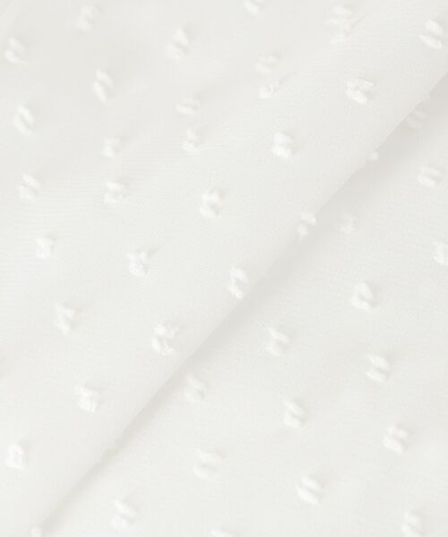 le.coeur blanc(ルクールブラン)の「ドットシアーギャザーブラウス(シャツ/ブラウス・レディース・オフホワイト/ブラック・38)」の3枚目の写真