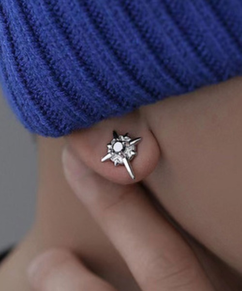 Burner(バーナー)の「【OKUOKU 0909】マグネットタイプ イヤリング oku-pierce-782503954320-1【RBTS】(イヤリング・メンズ・ブラック/ブラック×シルバー/シルバー・FREE)」の7枚目の写真