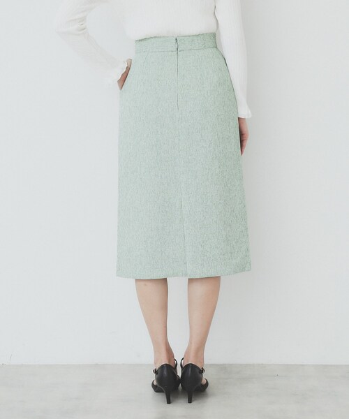 index(インデックス)の「サマーツイードタイトスカート【洗濯機洗い可/イージーアイロン】(スカート・レディース・アイボリー系3/ブラック系3/グリーン系4・36/38/40/42)」の18枚目の写真