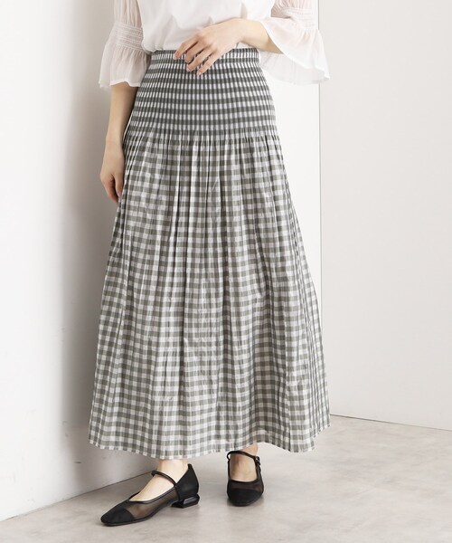 THE SHOP TK （ザ ショップ ティーケー ）の「リバーシブルスカート【洗える】（スカート・レディース・スモーキーグリーン系2/ブラック系1/ベージュ系1/カーキ系1/ネイビー系1・99）」の4枚目の写真