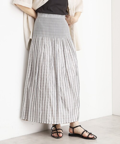 THE SHOP TK （ザ ショップ ティーケー ）の「リバーシブルスカート【洗える】（スカート・レディース・スモーキーグリーン系2/ブラック系1/ベージュ系1/カーキ系1/ネイビー系1・99）」の6枚目の写真