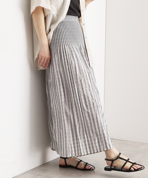 THE SHOP TK （ザ ショップ ティーケー ）の「リバーシブルスカート【洗える】（スカート・レディース・スモーキーグリーン系2/ブラック系1/ベージュ系1/カーキ系1/ネイビー系1・99）」の7枚目の写真