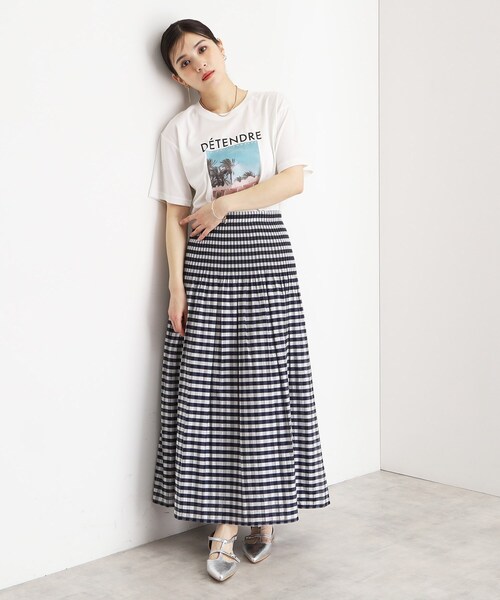 THE SHOP TK （ザ ショップ ティーケー ）の「リバーシブルスカート【洗える】（スカート・レディース・スモーキーグリーン系2/ブラック系1/ベージュ系1/カーキ系1/ネイビー系1・99）」の11枚目の写真