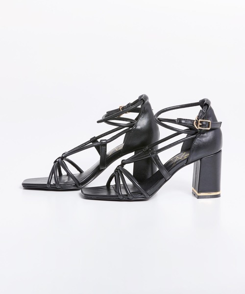 NOELA（ノエラ）の「ナローストラップサンダル（サンダル・レディース・シルバー/オフホワイト/ブラック・S/M/L）」の4枚目の写真