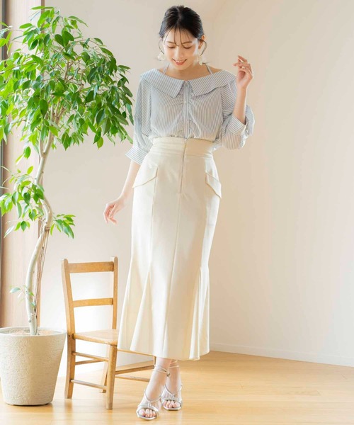 NOELA（ノエラ）の「ナローストラップサンダル（サンダル・レディース・シルバー/オフホワイト/ブラック・S/M/L）」の18枚目の写真