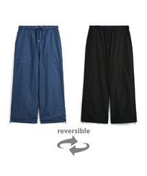 コットンギャバタックカーブパンツ - cotton gabardine tuck curved