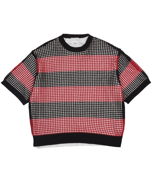 WEGO（ウィゴー）の「WEGO/アンサンブルメッシュニットプルオーバー（アンサンブル・メンズ・レッド系その他5/ブラック系その他5・LARGE/MEDIUM）」の17枚目の写真